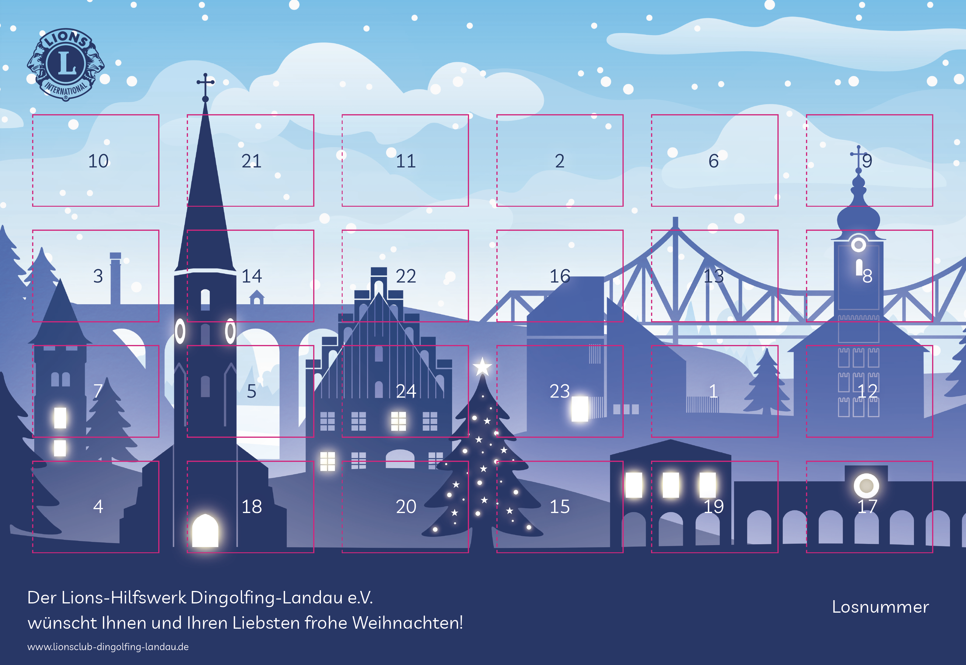 Adventskalender 2025 Vorderseite